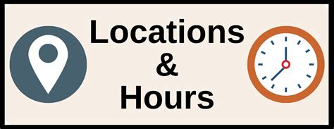 Locations & Hours 